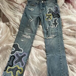 Hand Painted Aero Jeans